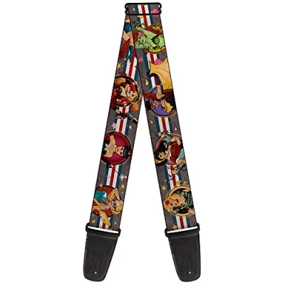 Image of Buckle Down GS WJL032 Guitar Strap DC Bombshell Pin Up Girls, 2&quot; Wide &amp; 29 54&quot; Length