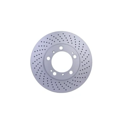 Image of 50277PROHC Brake disc HELLA PRO High carbon 8DD 355 127 511 318mm 28mm 05/09 130mm internally vented, Perforated Coated PORSCHE: 911 Coupe