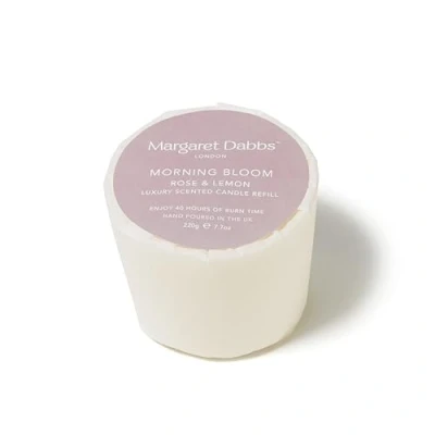 Image of Margaret Dabbs Morning Bloom Luxury Scented Candle Refill Rose &amp; Lemon, 220g
