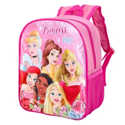 Image of Disney Princess Backpack Kids Premium Rucksack Girls Character Back To School Carry Bag With Adjustable Shoulder Straps