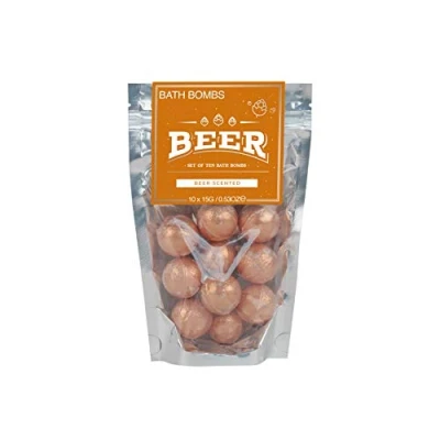 Image of Gift Republic Beer Bath Bombs, Orange