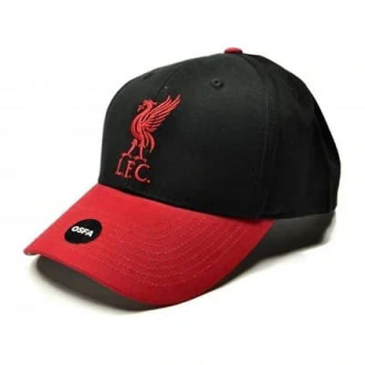 Image of Liverpool FC Unisex Adult Two Tone Baseball Cap, Black/Red, One Size