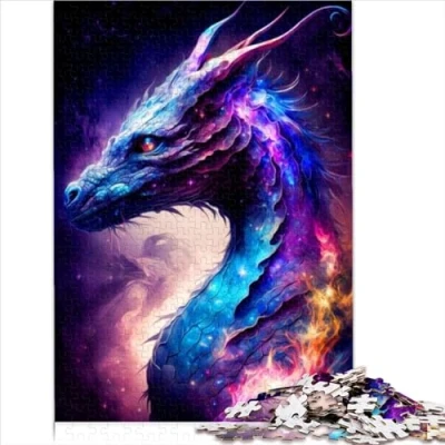 Image of 1000 Adult Pieces Jigsaw Puzzle Dragon Puzzles for Adults Cardboard Kids gifts friends and family （26x38cm）