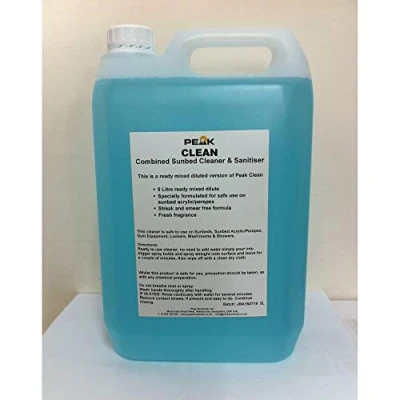 Image of Peak Clean Sunbed/Gym Equipment Cleaner &amp; Sanitiser (Ready Mixed Dilute) (5 Litre)