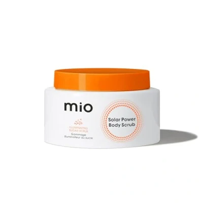 Image of Mio Solar Power Illuminating Sugar Body Scrub 275g Exfoliating Polish Leaves Skin Moisturised &amp; Smooth with a Subtle Radiant Glow