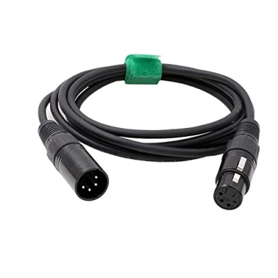 Image of HangTon Mic Recorder Mixer Headphone Amplifier Balanced Audio Cable 4 Pin XLR Male to Female (2 Meter)