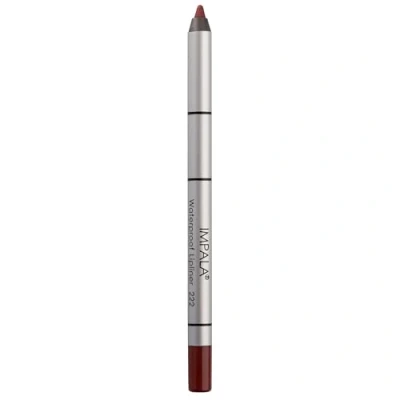Image of IMPALA Creamy Waterproof Lip Pencil Deep Berry Color 222 Permanent Liner Long lasting Volumizing Effect