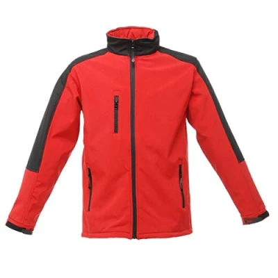 Image of Regatta Men&#039;s Hydroforce 3 Layer Membrane Softshell Jacket, Multicoloured (Classic Red/Black), Large (Manufacturer Size:L)