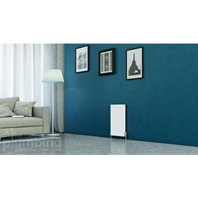Image of Kartell Kompact Type 11 Single Panel Convector Radiator 600mm x 400mm White