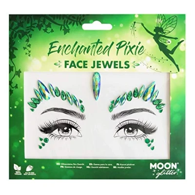 Image of Face Jewels by Moon Glitter Festival Body Gems, Crystal Make up Eye Stickers, Temporary Tattoo (Enchanted Pixie)