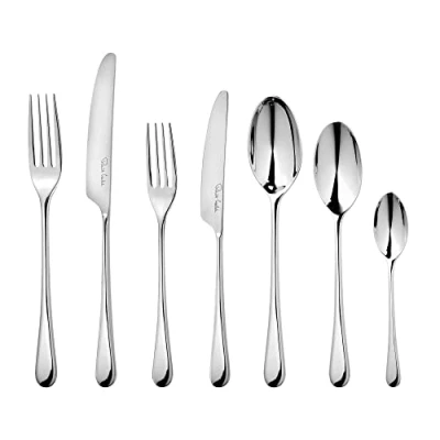 Image of Robert Welch Iona Bright, 7 Piece Cutlery Place Setting. Made from Stainless Steel. Dishwasher Safe.