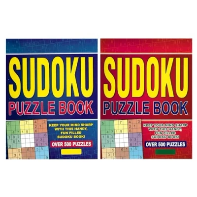 Image of WF Graham Sudoku Puzzle Book, set of 2 Spiral Bound Brain Teasers Travel Puzzles Book with over 500 Logic