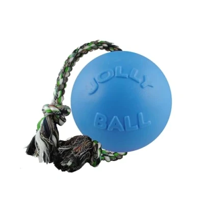 Image of Jolly Pets Ball Romp n Roll Dog Toy, 15 cm, Light Blue