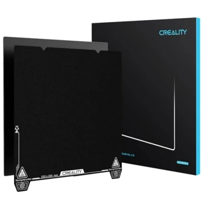 Image of Creality Epoxy Resin Build Plate 310 * 315mm, Double Sided 3D Print Platform Flexible Texture Spring Steel High adhesion Durable Wear Resistance for K1 Max, Ender 3 V3 Plus