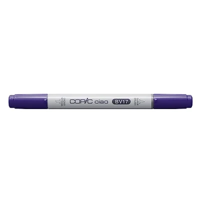 Image of COPIC Ciao Coloured Marker Pen (BV 17) Deep Reddish Blue, For Art &amp; Crafts, Colouring, Graphics, Highlighter, Design, Anime, Professional Beginners, Supplies Colouring Books
