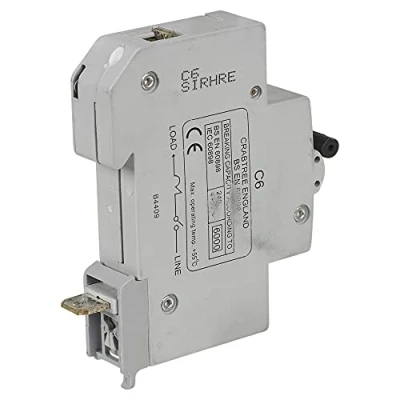 Image of Crabtree Single Pole Starbreaker MCB Circuit Breaker Type B/C Fuse Electrical (Type C 6A)