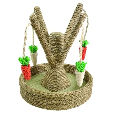 Image of Rosewood Boredom Breaker Bunny Fun Tree, Rabbit Toy &amp; for Small Animals