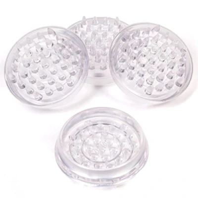 Image of 4X Clear Spiked Floor Castor Cups 38mm Small Caster Carpet/Furniture Protector