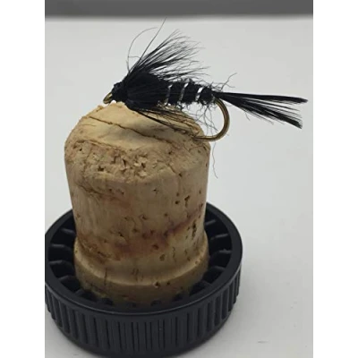 Image of BestCity Fly Fishing Flies PRIME collection DAMSEL NYMPH BLACK x12 for trout Size 10
