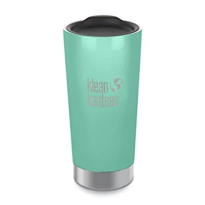 Image of Klean Kanteen Stainless Steel Tumbler Cup Double Wall Vacuum Insulated with Coat and Lid 20oz Sea Crest (1003068)