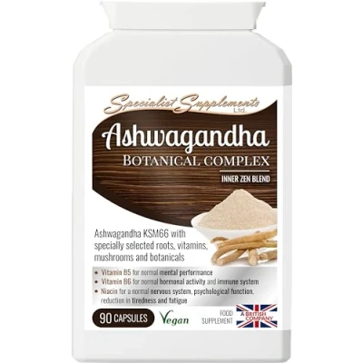 Image of Specialist Supplements Ashwagandha Botanical Complex, 90 Capsules