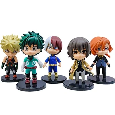 Image of My Hero Academia Figures 6.5 10.6cm Pop/Toga/Deku/Kirishima/Todoroki/Banpresto/Bakugo/Tsuyu/Tomura/Dabi Set