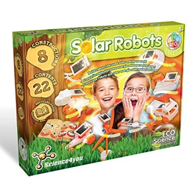 Image of Science4you Solar Robots Construction Kit for Kids 8+ Years Mechanics Laboratory with 8 Interactive Robots, Robotics and Building Children