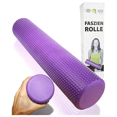 Image of Foam Roller Ø3.75&quot;x16.5&quot;; Massage Rollers for Leg and Back Muscle Recovery; Trigger Point Pain Relief; Medium Density EVA Yoga Core Balance Exercise Roll