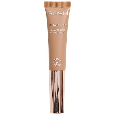 Image of GOSH Cream Contour SHAPE UP I Contouring Stick for defined facial features and smooth blending with built in sponge on the go perfume free, allergy certified vegan 001 Fair Medium
