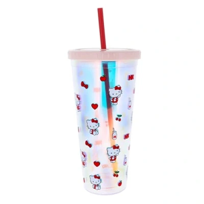 Image of Blueprint Collections Hello Kitty Beaker &amp; Straw