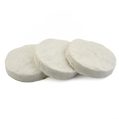 Image of Pack of 2/3/5 Ceramic Wool Round 8.6 x 1.2 cm Sponge for Organic Fireplace Indoor Gel &amp; Bioethanol Burners