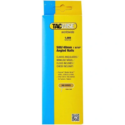 Image of Tacwise 500 18 Gauge 40mm Angled Nails (Pack 1000) TAC0483