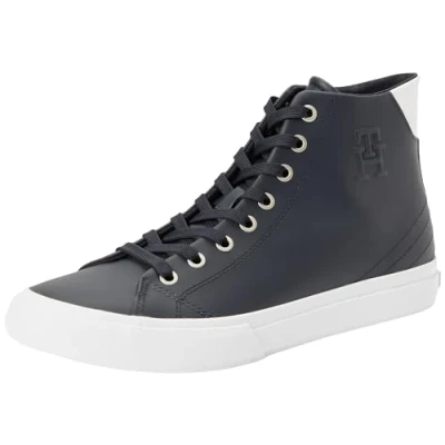 Image of Tommy Hilfiger Men Trainers High Top, Blue (Desert Sky), 45