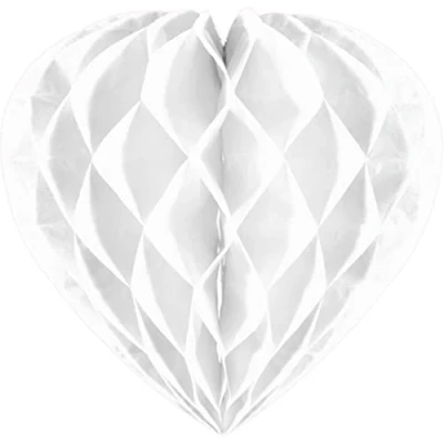 Image of Folat Honeycomb heart 30 cm White