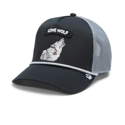 Image of Goorin Bros GB2 Wolf Black Adjustable Trucker Cap