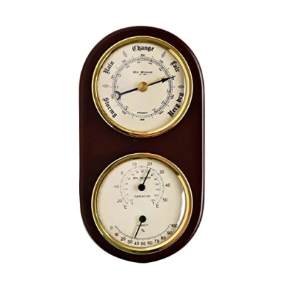 Image of Wm. Widdop Wooden Barometer, Thermometer &amp; Hygrometer