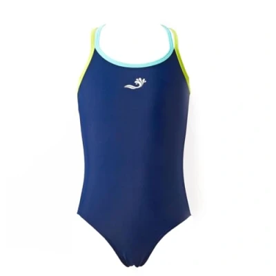 Image of Splash About Girls Soaked Swimming Costume One Piece Swimsuit, Sports Lime, 3 4 Years UK