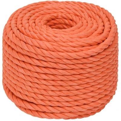 Image of vidaXL Work Rope Orange 16 mm 50 m Polypropylene