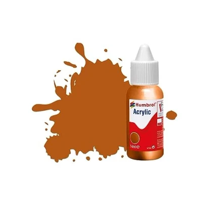 Image of Humbrol Model Paint DB0055 No 55 Bronze Metallic (14ml), Acrylic Paints for Models, Plastic, Metal, Wood, Glass, Ceramics and More, Touch Up Hobby Bottle Craft Kits