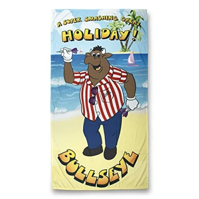 Image of Bullseye Bully TV Dart Game Show Beach Holiday Towel
