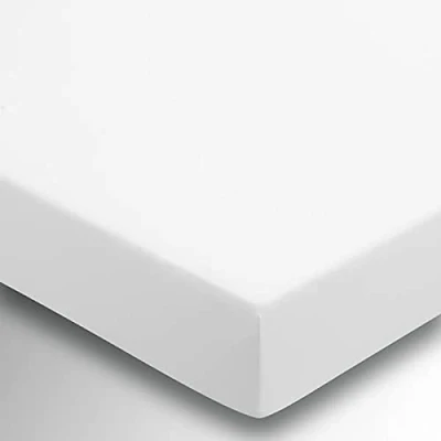 Image of Helena Springfield Plain Dye Fitted Sheet 36cm Deep Single White