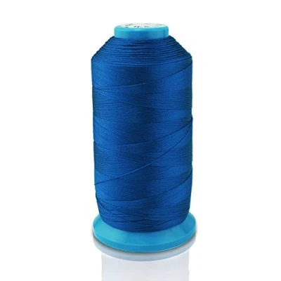 Image of Aussel Bonded Nylon Sewing Thread 1500 Yard Size T70#69 for the Upholstery, Outdoor Market, Drapery, Beading, Luggage, Purses (Dark Blue)