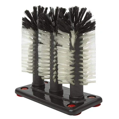 Image of We Can Source It Ltd Brush Glass Washer Cleaner Scrubber Bar Pub Catering Set of 3