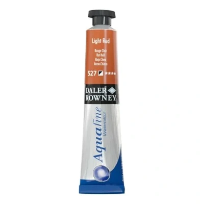 Image of Daler Rowney Aquafine Watercolour Paint, Aluminium Tube, 0.27oz 8 ml, Light Red