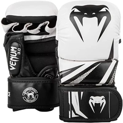 Image of Venum, Challenger 3.0 Sparring Gloves, Unisex Adult, M, White/Black