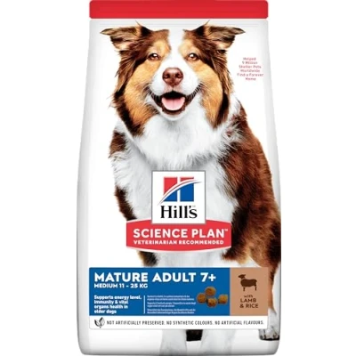 Image of Hills Science Plan Mature Adult Medium Lamb &amp; Rice Dry Dog Food 14kg