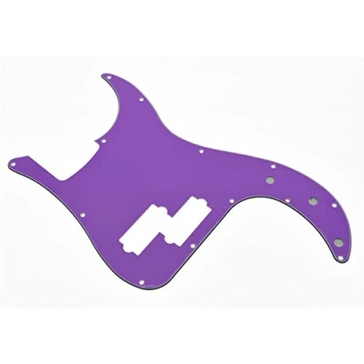 Image of KAISH 13 Hole P Bass Style Pickguard PB Scratch Plate for USA/Mexico Precision Purple 3 Ply