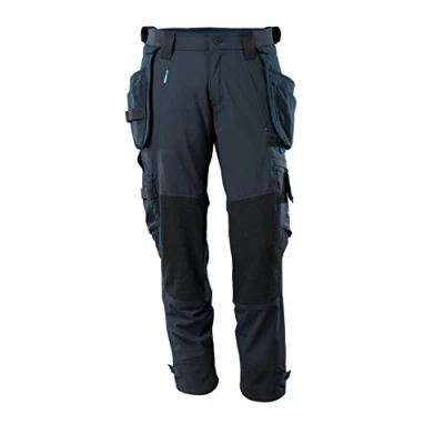 Image of Mascot 17031 311 010 82C56 Trousers with Dyneema Kneepad Pockets, Black/Blue,
