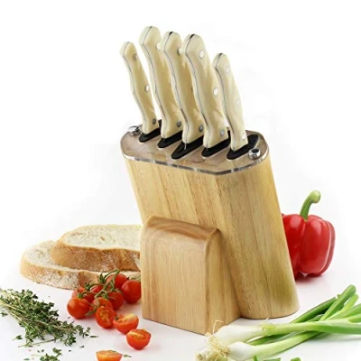 Image of Rockingham Forge 6 Piece Self sharpening Knife Block Set