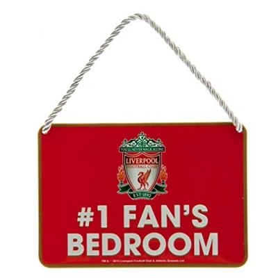 Image of Liverpool No 1 Fan Bedroom Sign Multi Colour